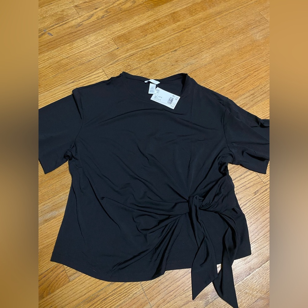 NWT H&M TIE-DETAIL TOP size XL - Picture 3 of 7